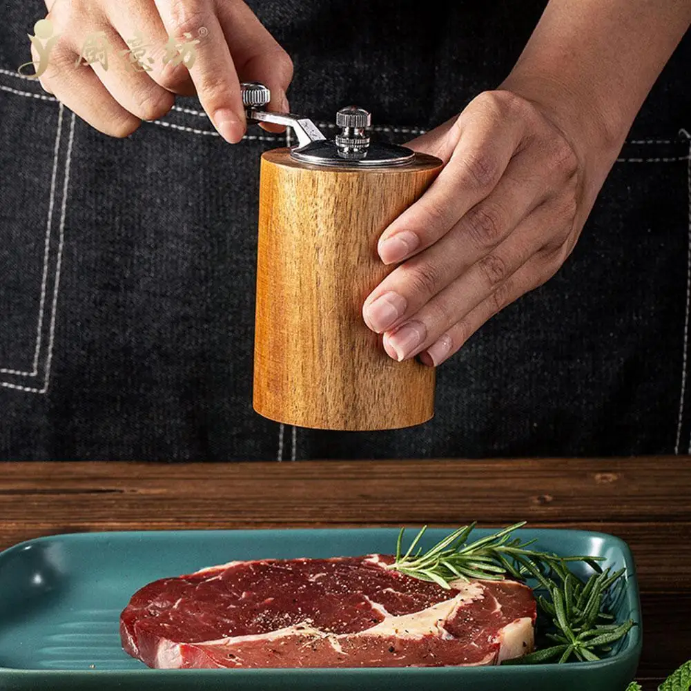 

Wood Salt And Pepper Grinder - Wooden Mills, Gourmet Sea Salt And Precision Peppercorns Mechanisms & Z6v0