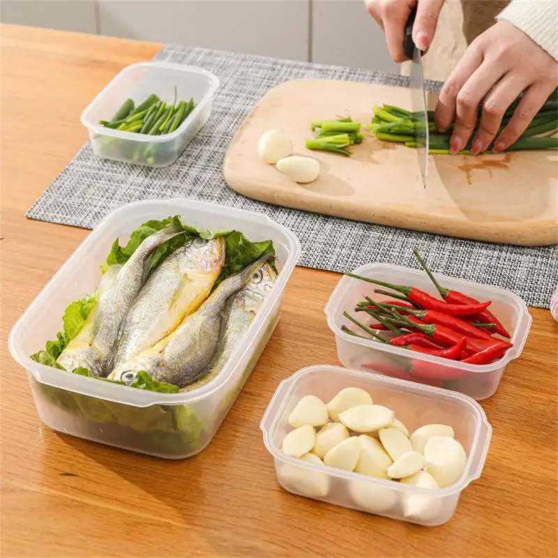 Ящик для хранения, кухонная коробка для хранения, полипропиленовый Многофункциональный прямоугольный контейнер для хранения фруктов и овощей в микроволновке, ящик для хранения инструментов