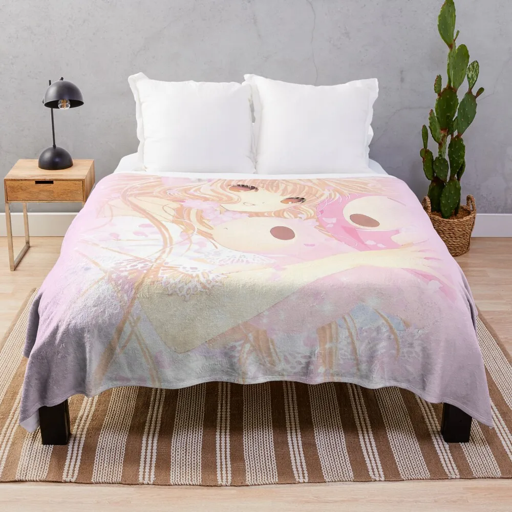 

Best Summer Blanket Fleece Blanket Vintage Bed Blanket Fluffy Blanket Warm Cozy Anime Girl Throw Blankets
