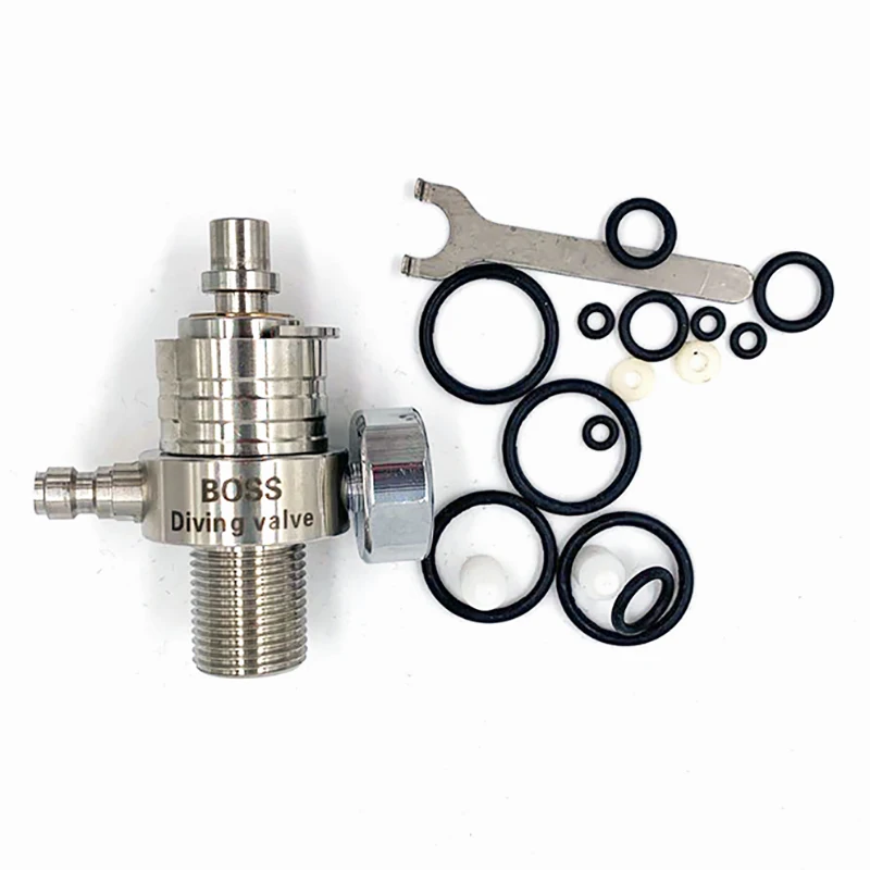 

PCP Airforce M18x1.5 High Pressure Valve Direct Injection Valve 8mm Fill Nipple 4500psi 40mpa Gauge Stainless Steel Test Valve
