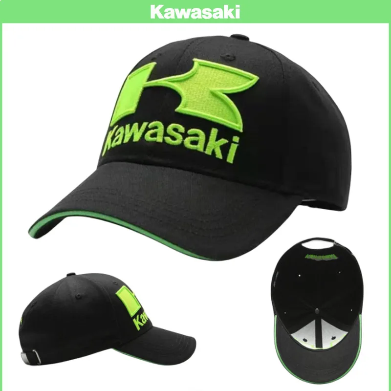 

Новая модная бейсбольная шляпа Kawasaki с вышивкой, уличная шляпа от солнца, гоночная шляпа