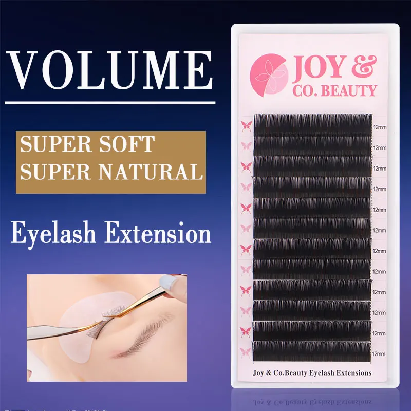 

JoyCo Lashes C D Curl 0.05mm Thickness 8-15mm Eyelashes Extension Individual Lash Russian Volume Fans Single Classic Lashes