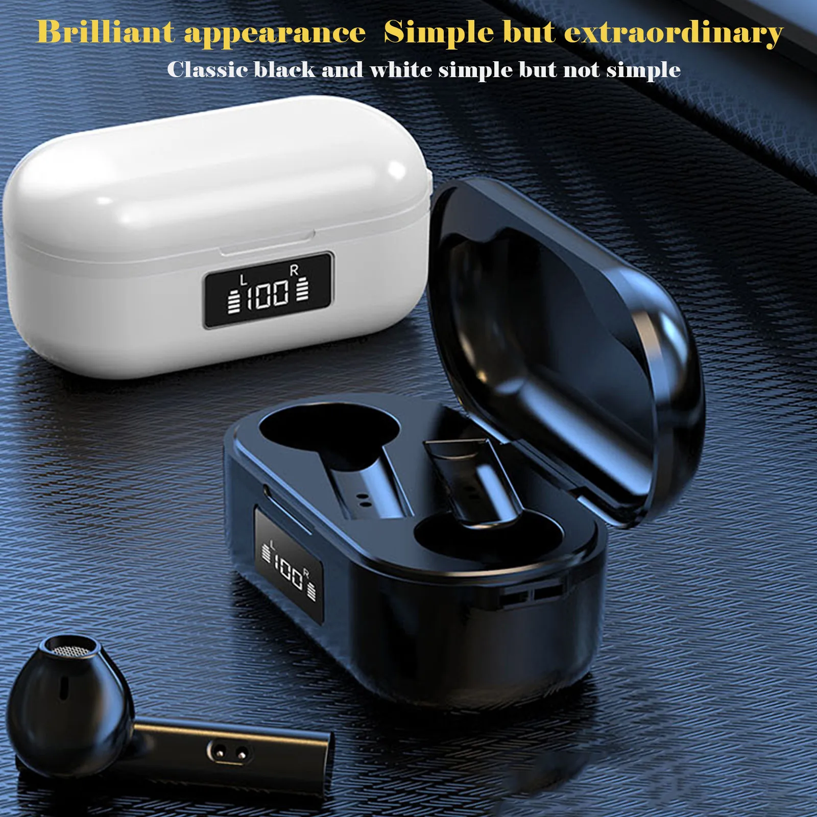 

Fast Deliver Bluetooth 5.0 Headset Wireless Waterproof Earbuds Stereo Headphone W/ Charging Box Auricular Bluetooth Inalámbrico