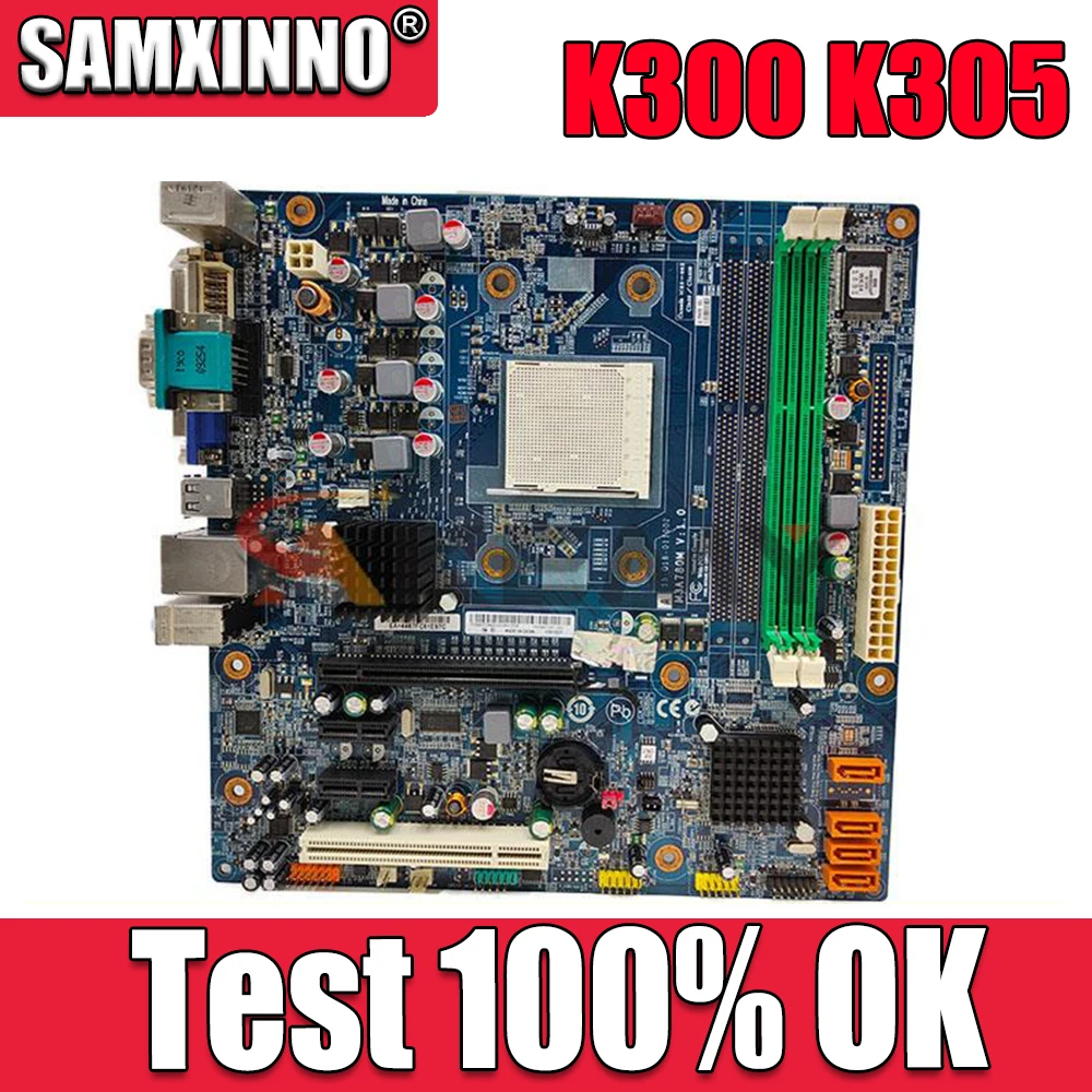 

Оригинальная разборная материнская плата для Lenovo ideacмежду K300 K305 K310 K320 K330 R1 AM3 M3A780M