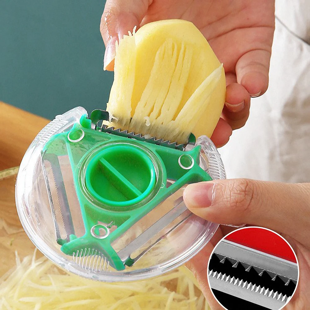 

Fruit Vegetable Peeler Potato Shredder Slicer Multifunctional Potato Carrot Peeling Blade Grater Kitchen Tool Kitchen Gadget