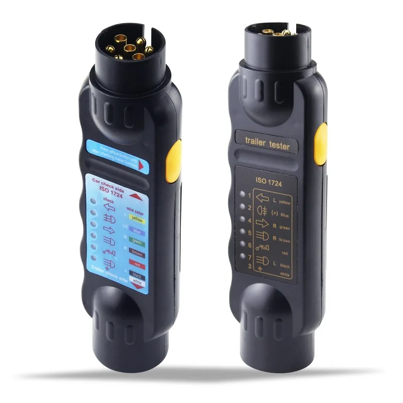 

7PIN tester 12V automobile resistance trailer plug socket trailer tester connector recorder