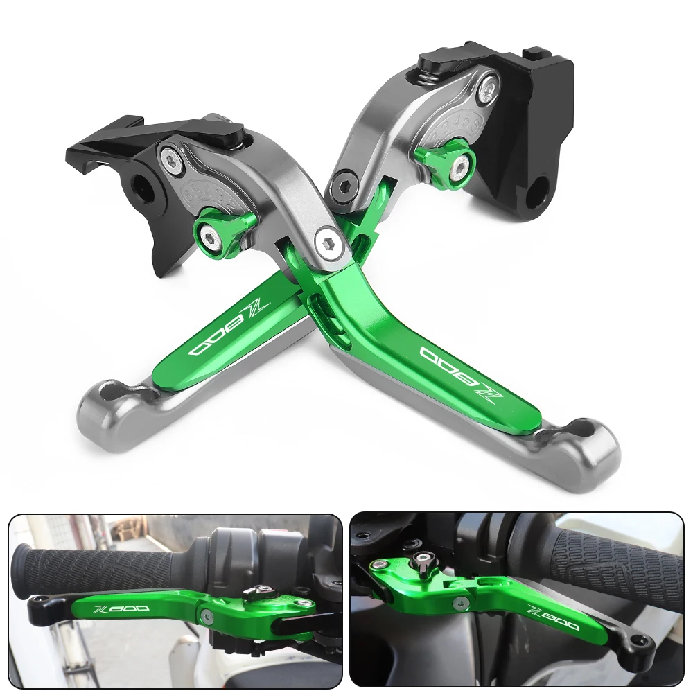 

Motorcycle Folding Extendable Adjustable CNC Aluminum Brakes Clutch Levers For Kawasaki Z800/E Version 2013 2014 2015 2016