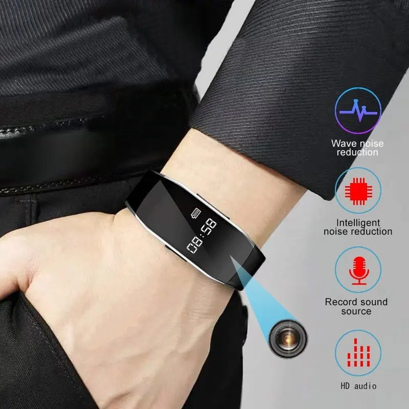 

Mini Camera Smart Watch 1080P HD DV Digital Video Voice Recorder Noise Reduction Audio Encryption Dictaphone Sports Watch OTG