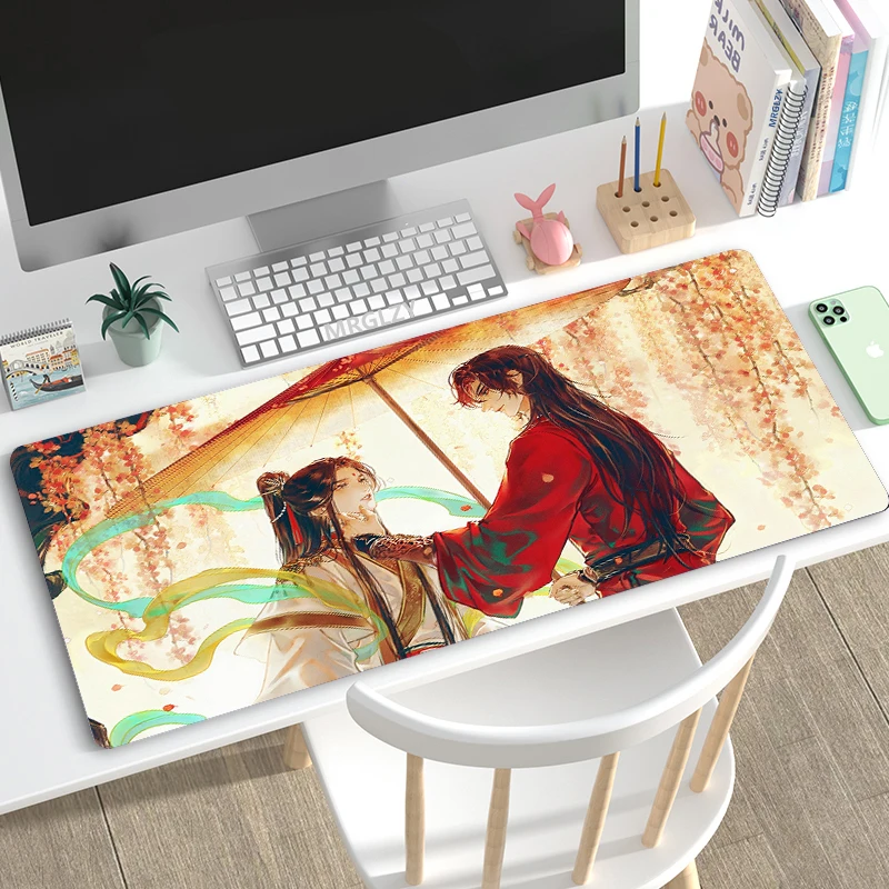 

40*90cm Anime Mouse Pad Gamer Tian Guan Ci Fu Playmats Huacheng Large Office Keyboard Decoration Carpets Rug MouseMat for Laptop