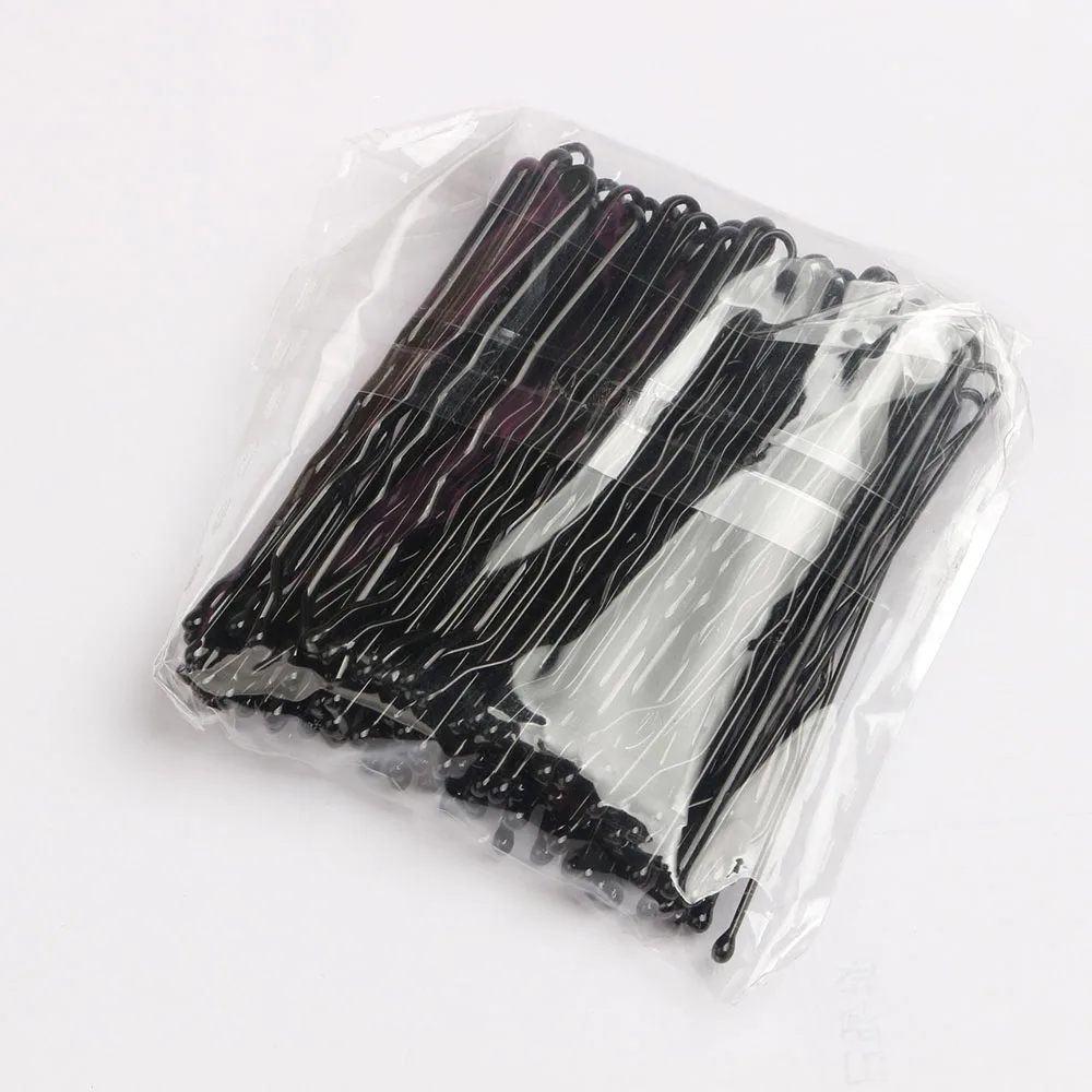 100 Pcs 5.5cm Women Hair Clip Hairpins Curly Wavy Grips Hairstyle Hairpins Women Bobby Pins Styling Hair Accessories