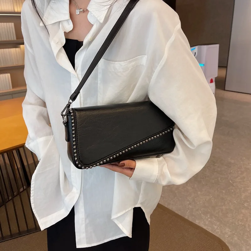 CGCBAG 2023 New Fashion Square Women Shoulder Bag High Quality PU Leather Designer Luxury Handbags Casual Female Tote Bag