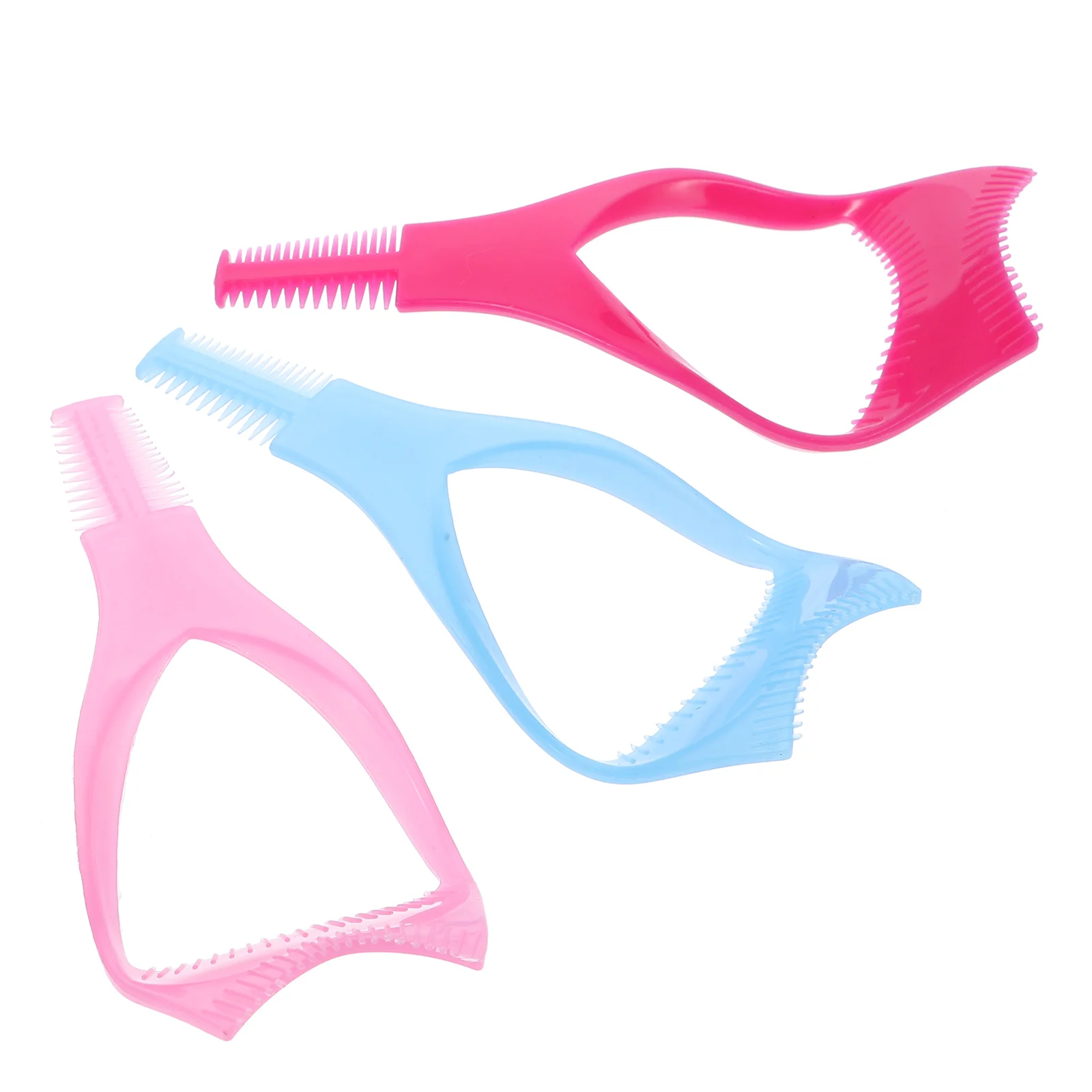 

18 Pcs Three-in-One Eyelash Card Curler Mascara Applicator Comb Shield Brush Plastic Bridegroom