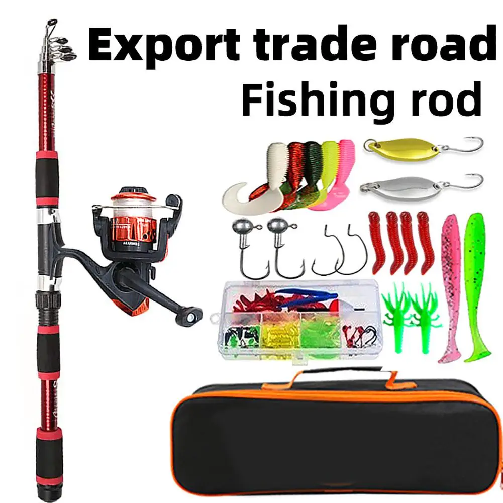 

Travel Fishing Gear Set Long Casting Spinning Fishing Reel Ultralight Carbon Rod Fishing Tackle For Beginners