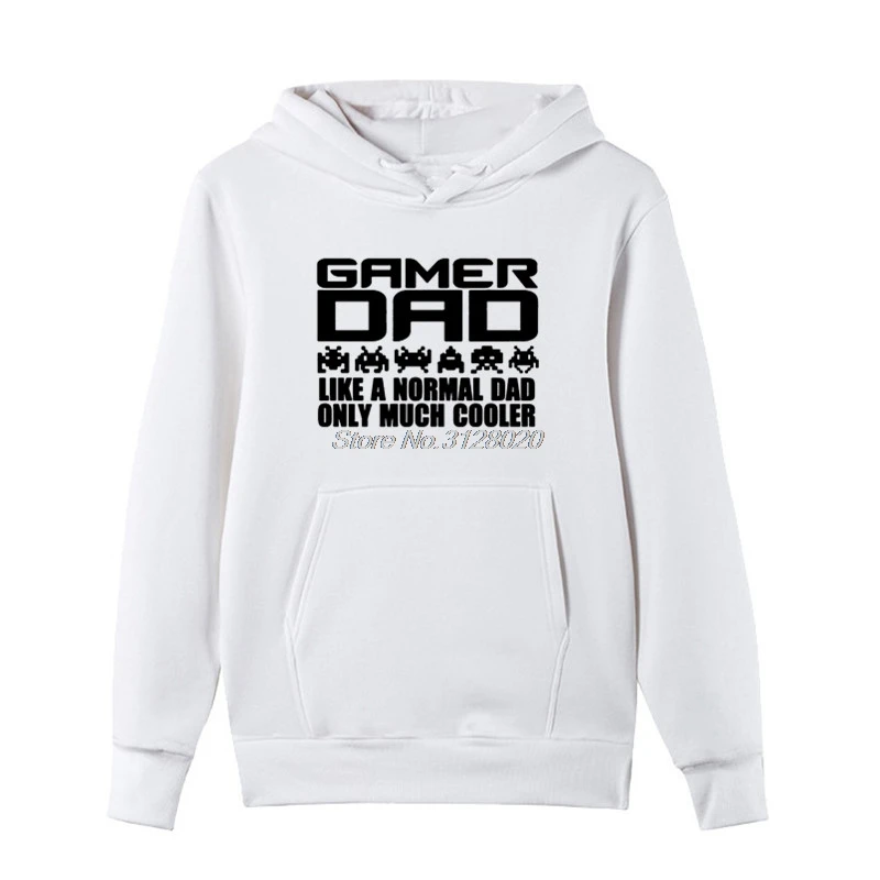 

Novelty Gamer Dad Fathers Day Funny Mens Hoodie Sweatshirts Male Fleece Hoody zipper Casual Tops jacket Streetwea