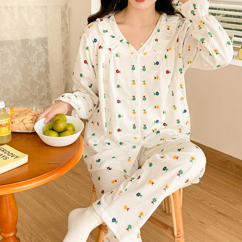 Pregnancy and Maternity Breastfeeding Clothes Nursing Pajamas for Pregnant Sleepwear Outfit Maternity Nightwear Autumn enlarge