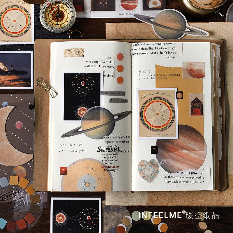 20pcs Creative Universe Memo Pad Decoration Note Paper DIY Journal Stationery Galaxy Scrapbooking School Supplies |