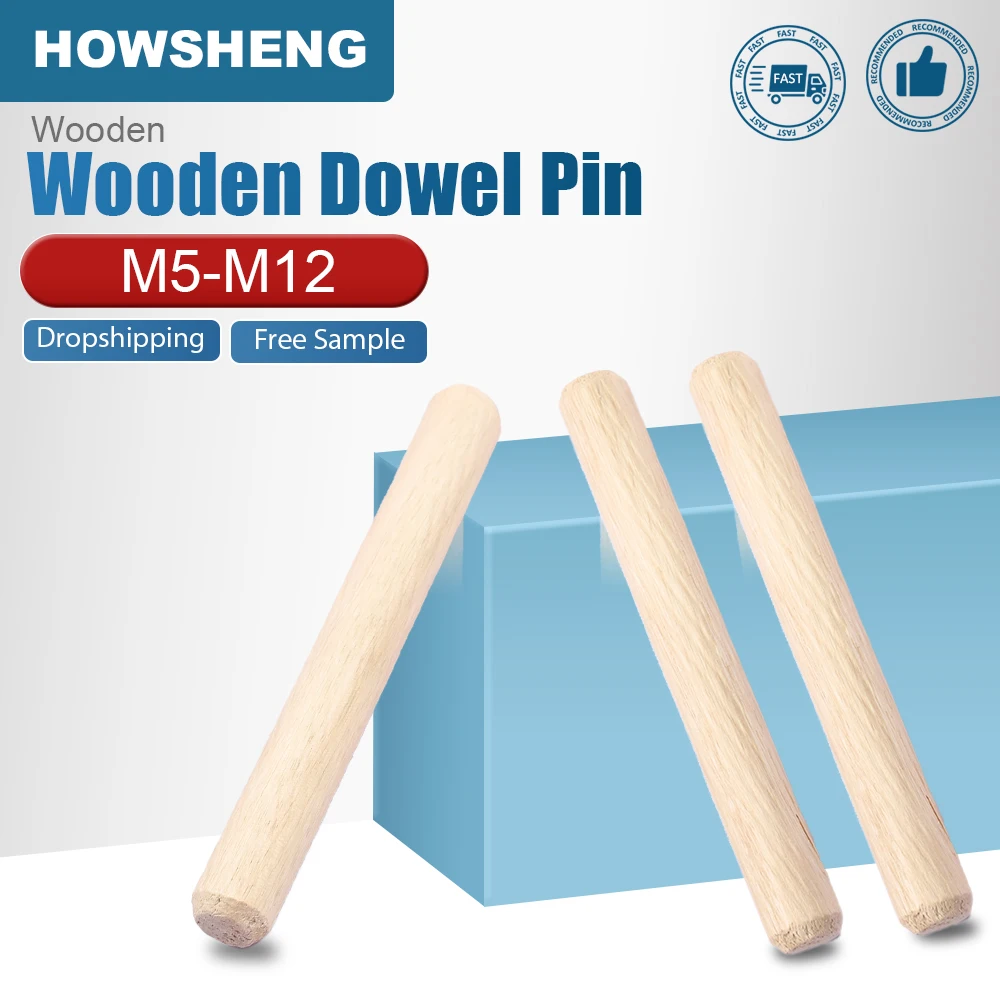 

Дюбели деревянные HOWSHENG M5 M6 M8 M10 M12