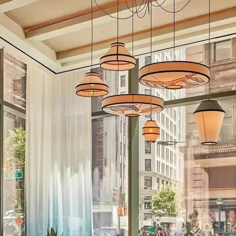 Китайский фонарь подвесной светильник Юго-Восточная Азия хлопковая лампа