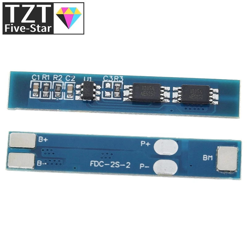 Защитная плата TZT 2S 3A для зарядки литий-ионных аккумуляторов 7 4 В 8 в 18650