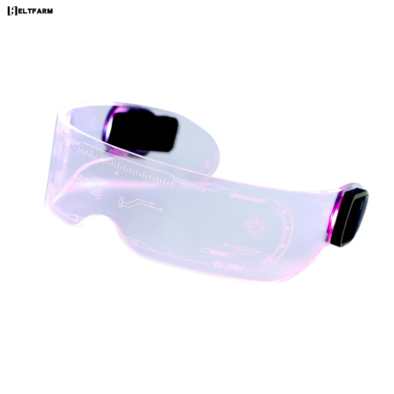

LED Luminous Glasses EL Flashing Neon Bar Party LED Eyewear Light Up Eyeglasses Rave Decor DJ Sunglasses Party Decor 2022 New