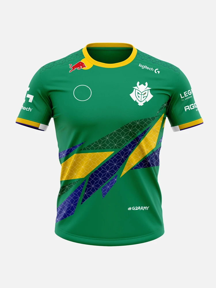 

European Team G2 2022 National Team Spain France Brazil Jersey, Men Esports LOL CSGO DATA Fan T-Shirt, Oversized top g2 esports