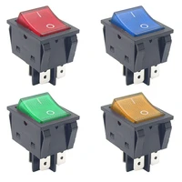 rocker switch on off 2 position 4 pins 6 pins electrical equipment with light power switch cap 16a 250vac 20a 125v