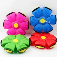 flying saucer ball flat throwing disc ball deformable fun training disc toy ball childrens football kids outdoor sports toys
