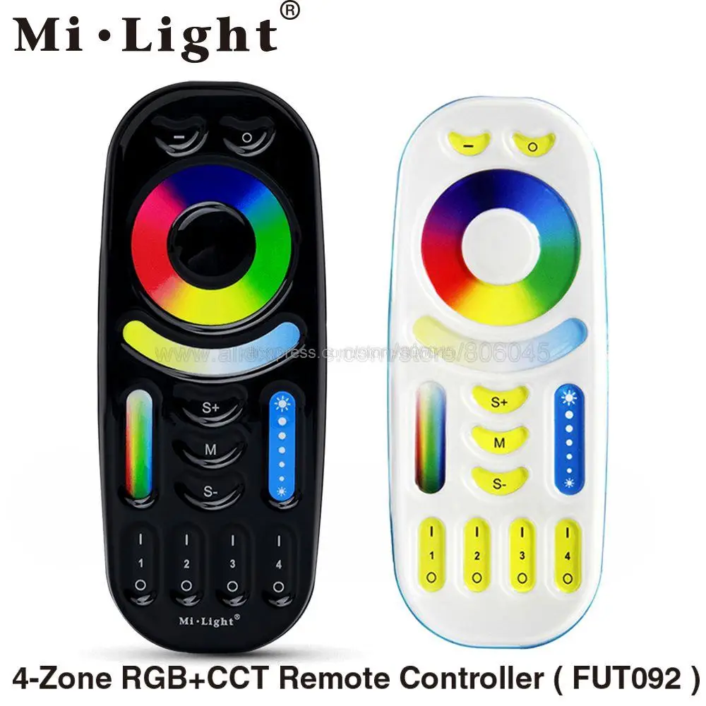 Фото Mi светильник FUT092 FUT092-B 2,4G RGBWW 4-Zone Group Control Match RF RGB + CCT Remote Control ler для MiBoxer RGB + CCT фонари со светодиодными лампочками светильник s №1