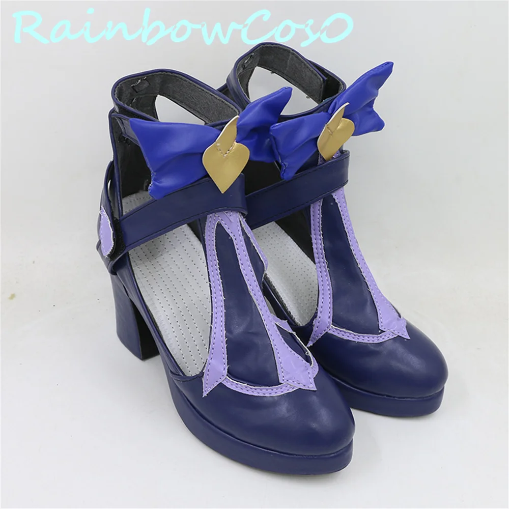 Genshin Impact Fischl von Luftschloss Narfidort Обувь для косплея Сапоги Хэллоуин Рождество RainbowCos0 W2591