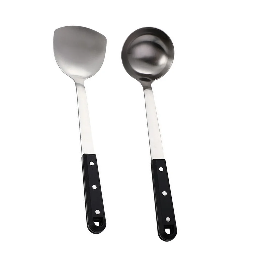 

Ladle Wok Spoon Spoons Set Cooking Spatula Stirring Soup Stick Utensils Non Frying Mixing Cookware Stir Fry Chinese