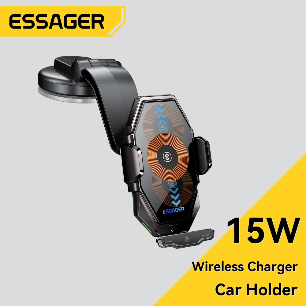 

Essager 15W Wireless QI Charger 360° Car Gravity Air Vent Phone Holder For iPhone Samsung Xiaomi Induction Fast Charging Station