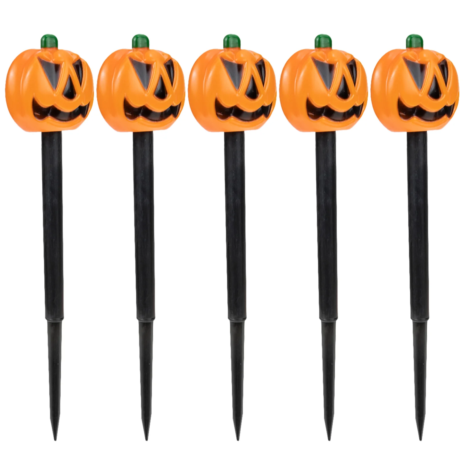 

5 Pcs Ground Plug Garden Signs Halloween Yard Stakes Decor Outdoor Metal Accessory Decorations Delicate Abs Props
