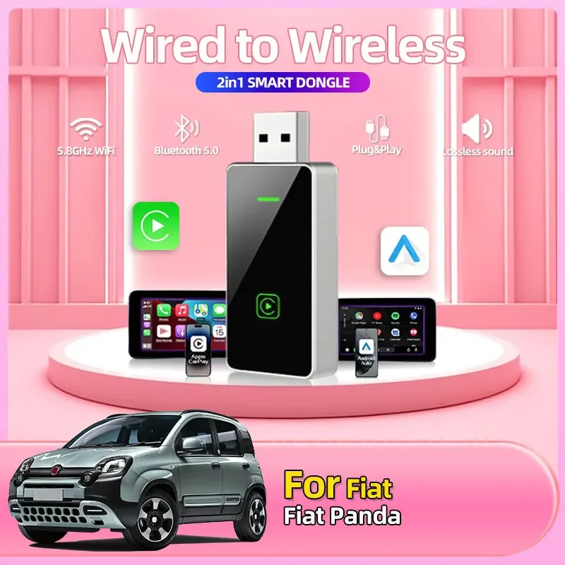 Новый проводной автомобильный адаптер 2в1 к беспроводному CarPlay Android для OEM