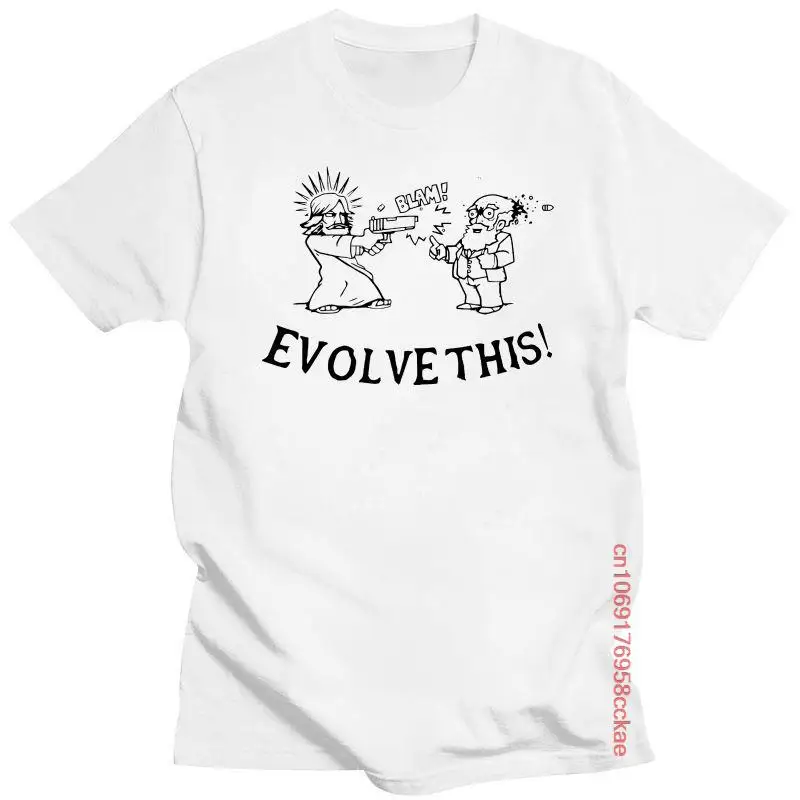 

Mens Clothing Evolve This T-Shirt Darwin Jesus Paul The Alien Simon Pegg Nick Frost Fun Cult