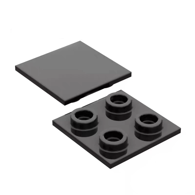 Фото Набор строительных блоков MOC 10 шт. 3068W: Плоские тонкие пластины 2x2 для крепления шасси, игрушка для взрослых, подарки для праздников и развлечений №3