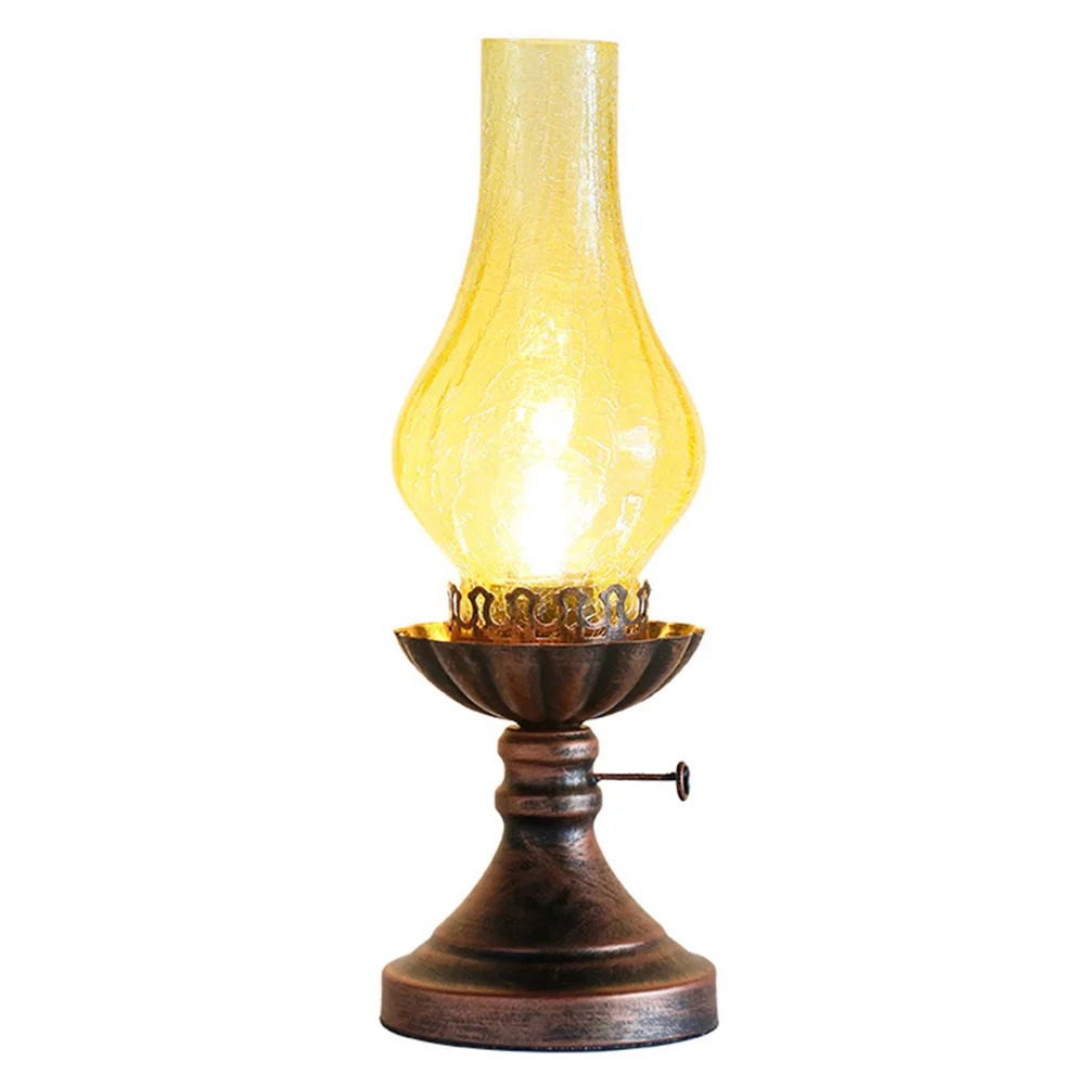 

Комнатный Настольный светильник, винтажная прикроватная керосиновая лампа, настольный светильник с вилкой для украшения