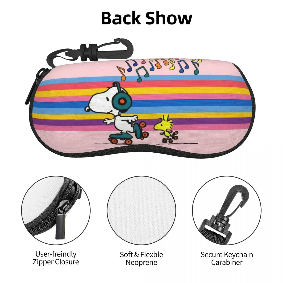 Snoopy милый мультяшный футляр для хранения солнцезащитных очков