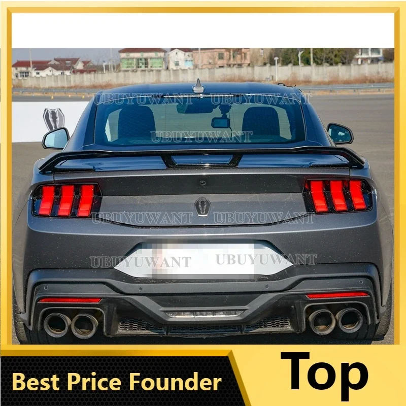 Для НОВОГО Ford Mustang 2024+ года спойлер из АБС-пластика глянцевый черный/CABRON COLOR заднее