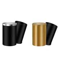 modern small trash can metal gold not electronic wast recycle garbage bin cleaning tools cubo de basura kitchen accessories