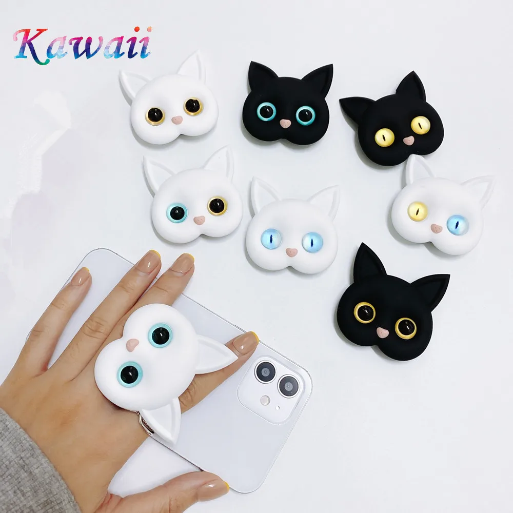 Fashion Folding Finger Ring Holder Grip Tok for Phone Kawaii Handmade 3D Anime Phone Stand Grip for Iphone Accessories Wholesale