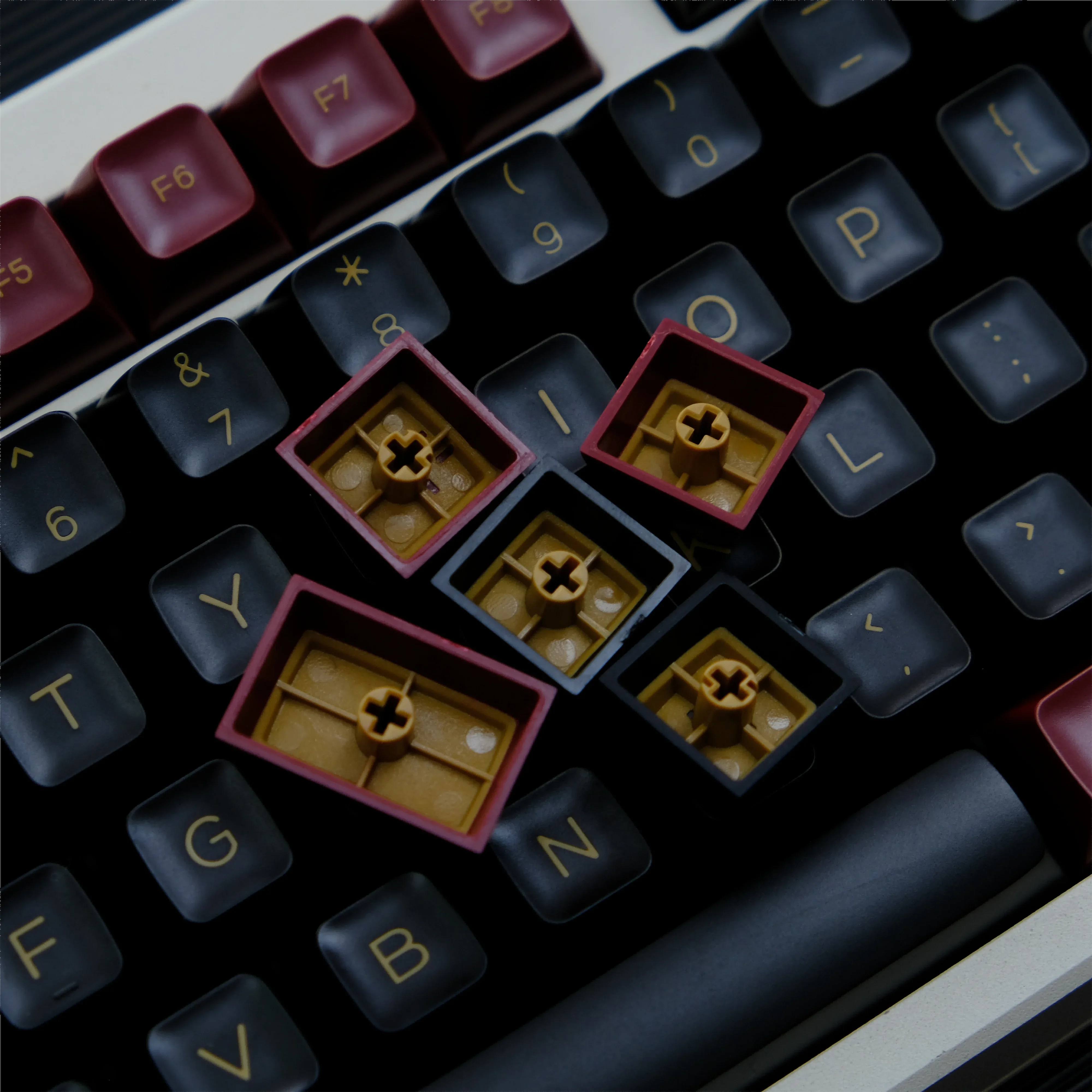 Двухцветные колпачки для клавиш из ПБТ полный набор двухцветных колпачков литья