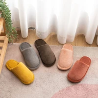 comwarm winter plush velvet warm slippers for women men soft bottom non slip eva cotton shoes home indoor soft slient slides