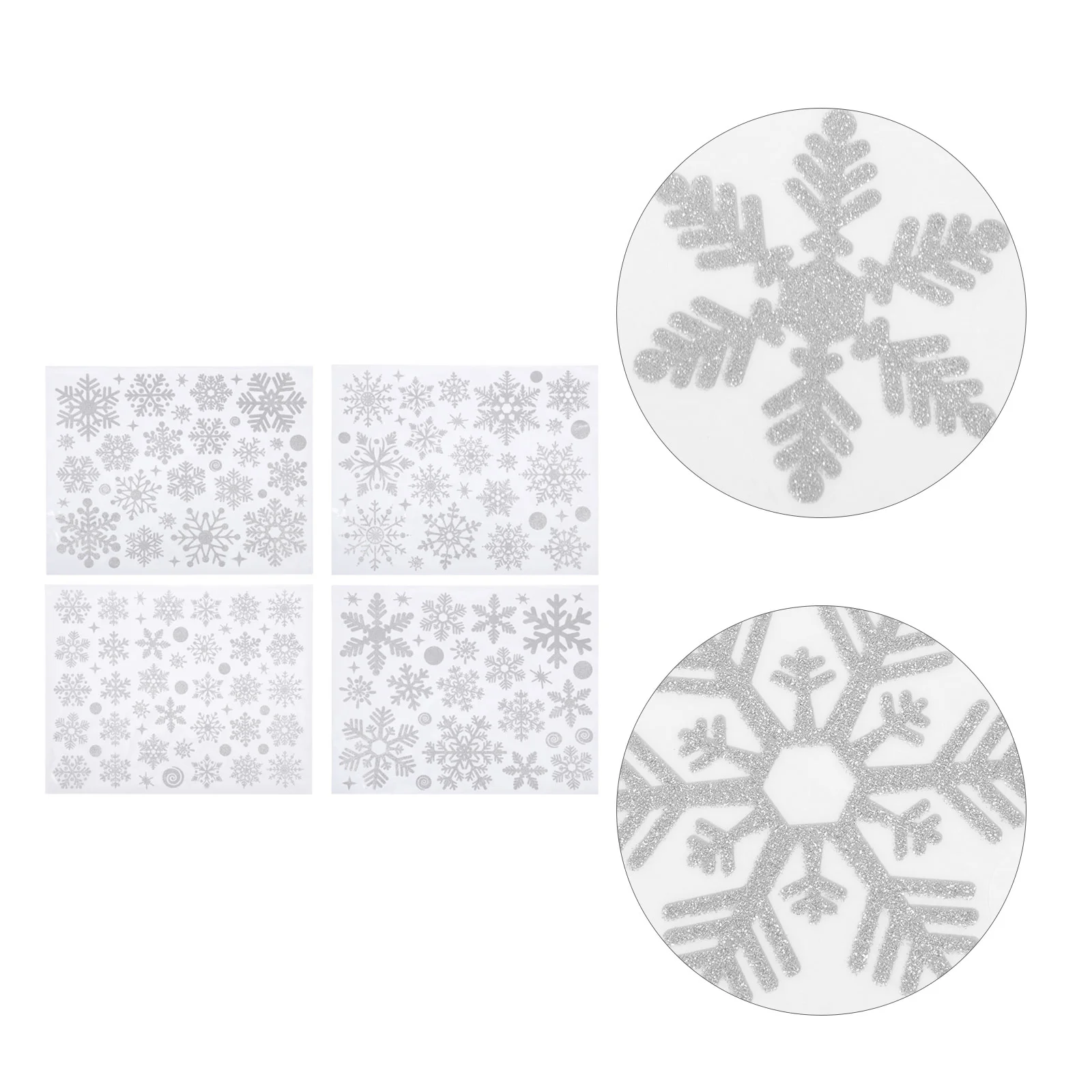 

Christmas Window Stickers Decals Decorations Clings Wall Decor Xmas Clearance Gnome Adhesive Snowflake Shape Glass