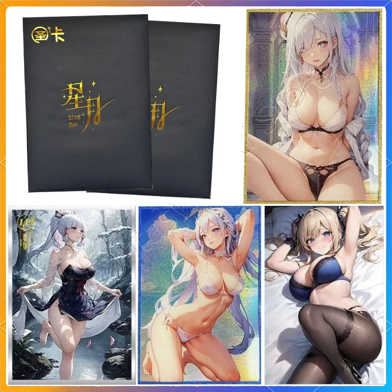 

Открытая Сексуальная карточка ACG богиня история карточка A4 большая карточка лимитированная Распродажа 3D рельефная карточка Униформа черный шелк сексуальные девушки мужские хобби