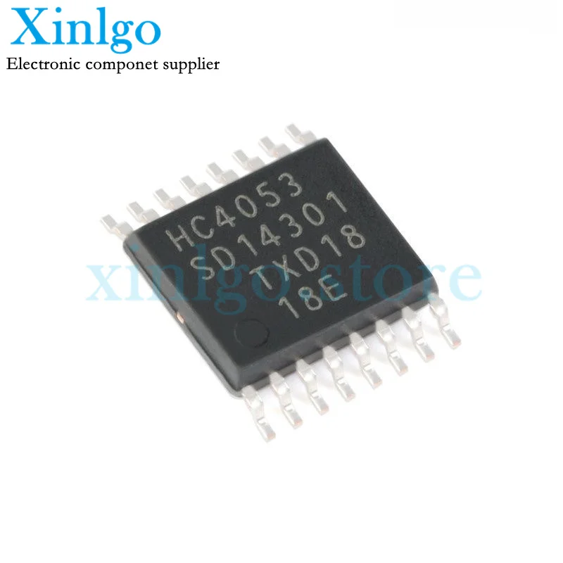 

10PCS 74HC4053PW,118 TSSOP16 74HC4053PW 74HC4053 74HC / HC4053 TSSOP-16 Triple 2-Channel Analog Multiplexer/Demultiplexer