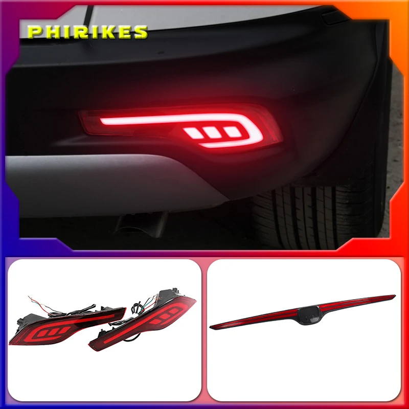 

LED Multi-function 12V LED Reflector Lamp Rear Fog Lamp Bumper Light Brake Light For Honda CRV 2017 2018 2019