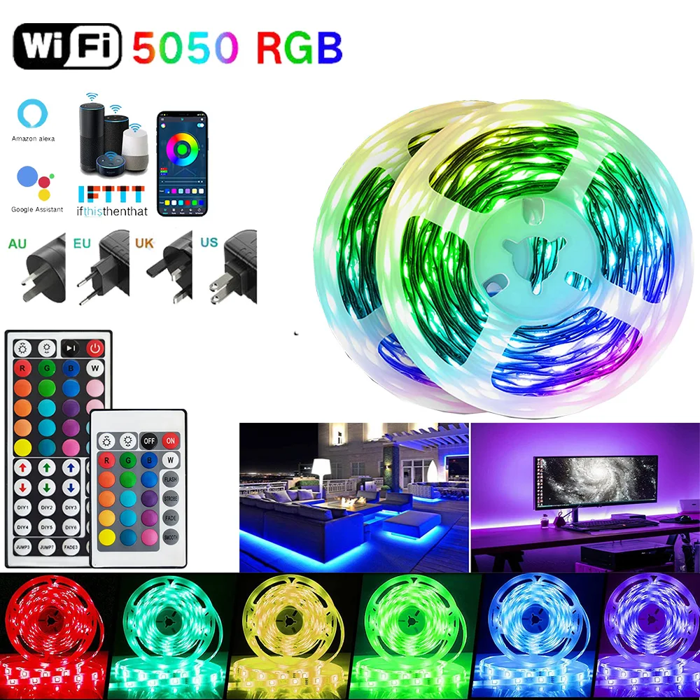 

LED Light Bar RGB 5050 IR Bluetooth APP Controlled USB LED Flexible Light DC Ribbon Diode Tape for Party Living Room Festival