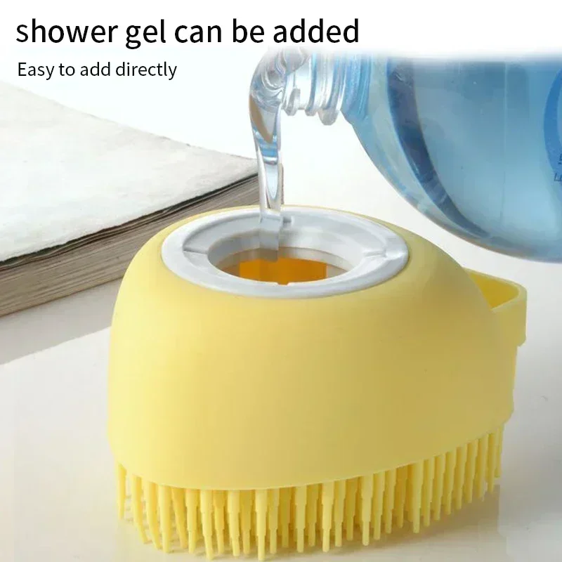 Мягкая щетка для ванны домашних животных грумер кошачьей шерсти шампунь собак