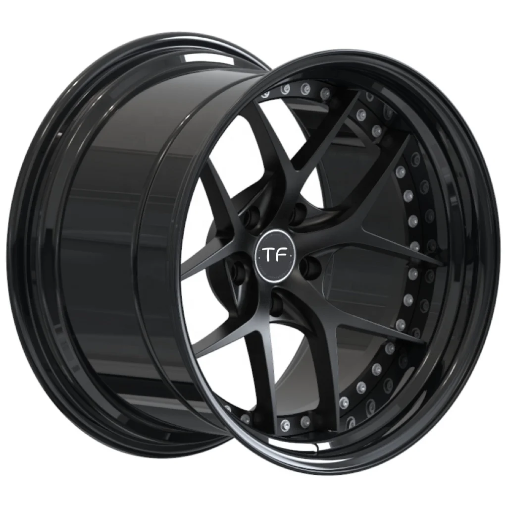 

Hot selling 2 piece 3 piece alloy forged dish rims with matt spoke for subaru