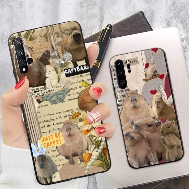 

Creative Capybara Phone Case Soft Silicone Case For Huawei p 30lite p30 20pro p40lite P30 Capa